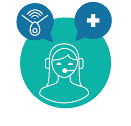 emergency call centre icon